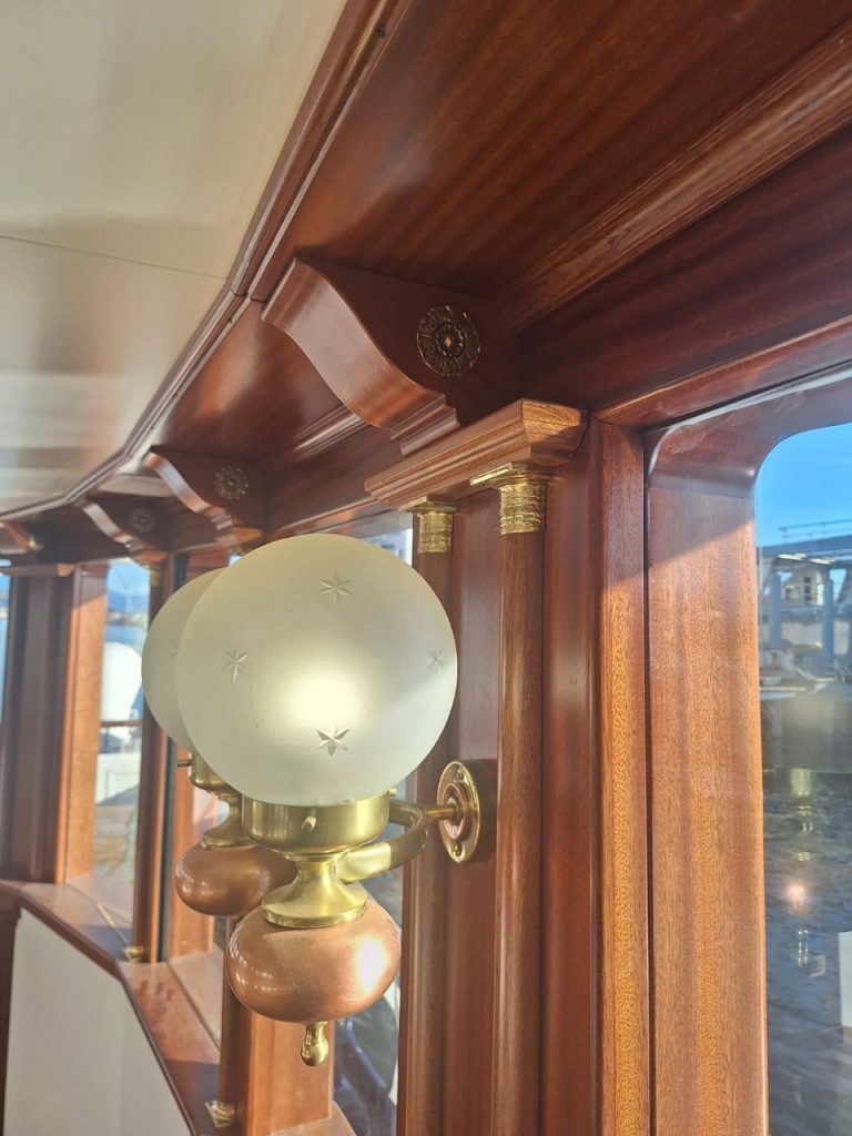 Piemonte steamship interior restoration detail