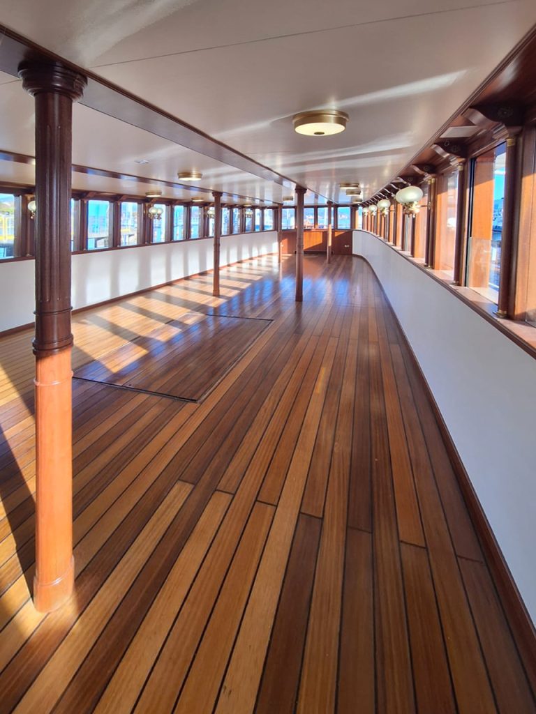 Piemonte steamship aft passenger deck