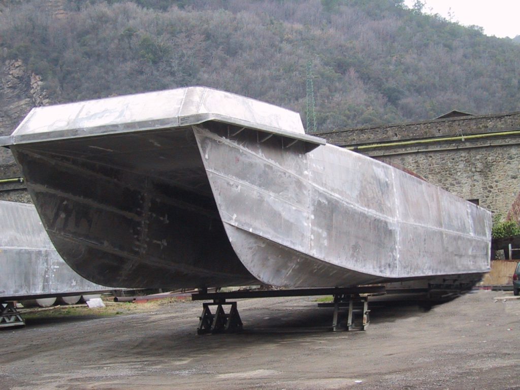 Aluminum-hull catamaran